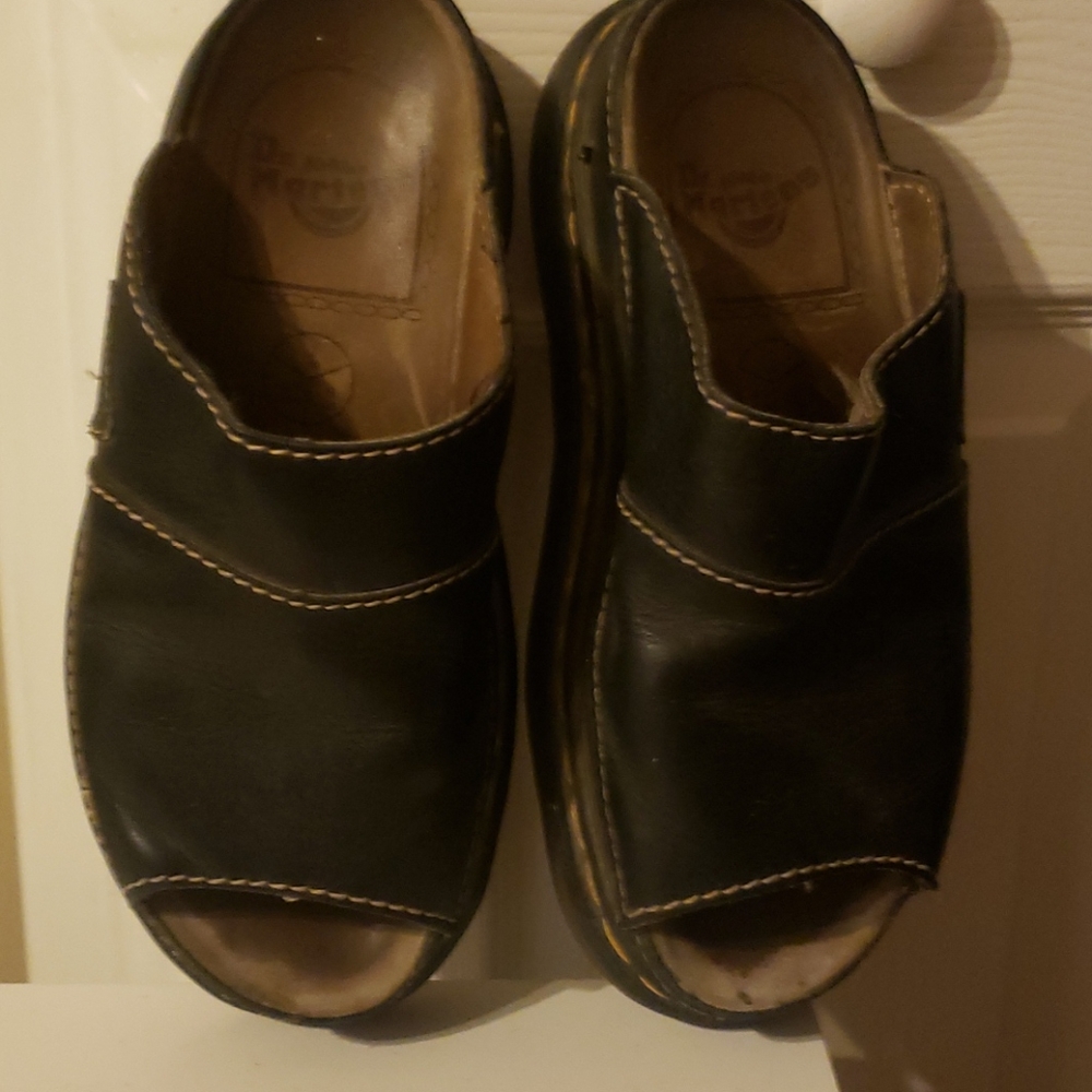 Dr Marten black sandals